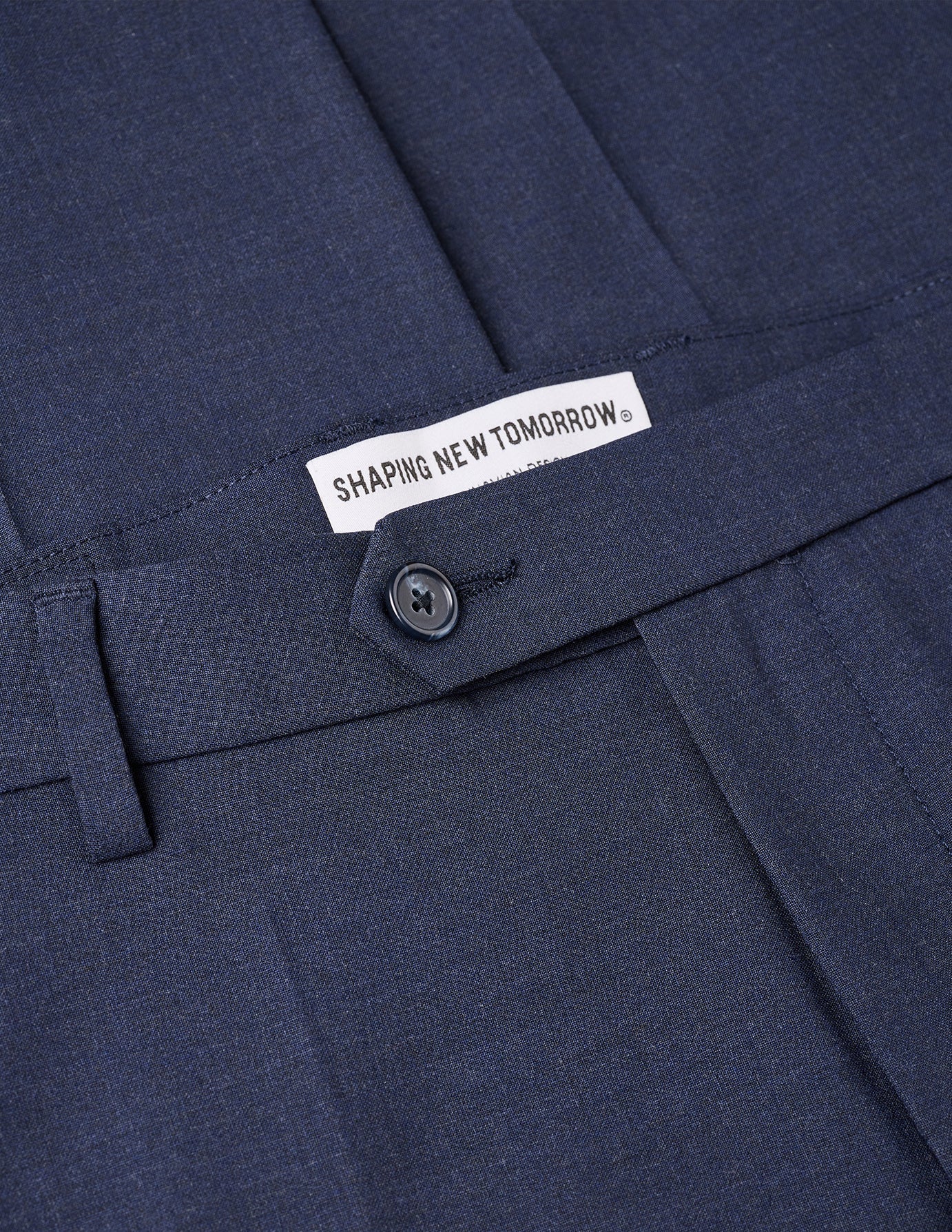 Tech Wool Suit Pants Regular Navy